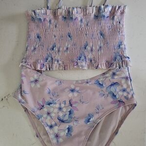 Floral Kids Swim One Piece